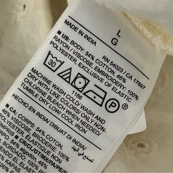 ❤️ old navy Elegant Cream Women's Top L - Picture 7 of 10